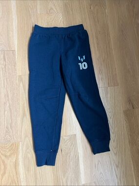 Kids Navy Joggers with '10' Graphic